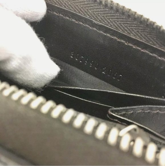 GUCCI DIAMANTE BROWN LEATHER ZIPPY AROUND LONG WALLET/B2359 - Picture 6 of 8